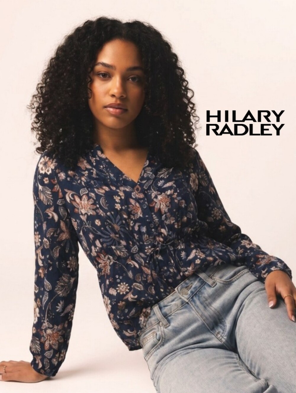 Floral Tie-Waist Tunic by Hilary Radley